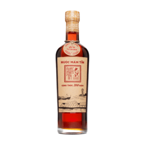 Red labelled “Tĩn” anchovy fish sauce