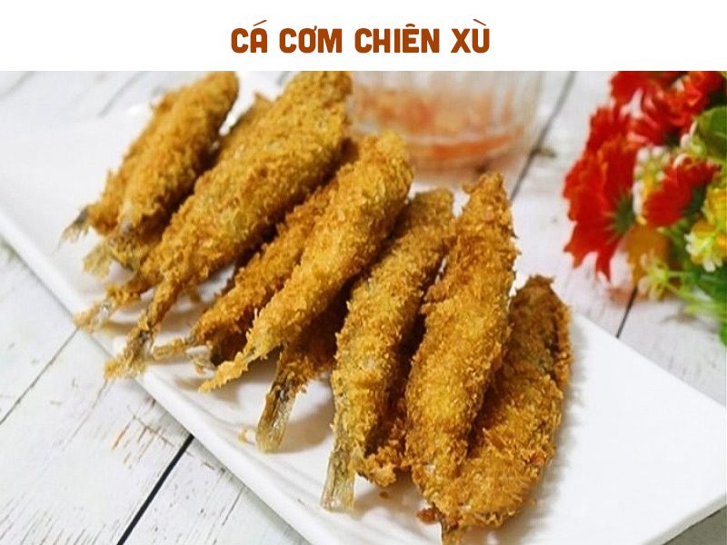 Cá cơm chiên xù