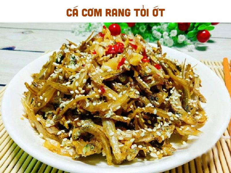Cá cơm rang tỏi ớt