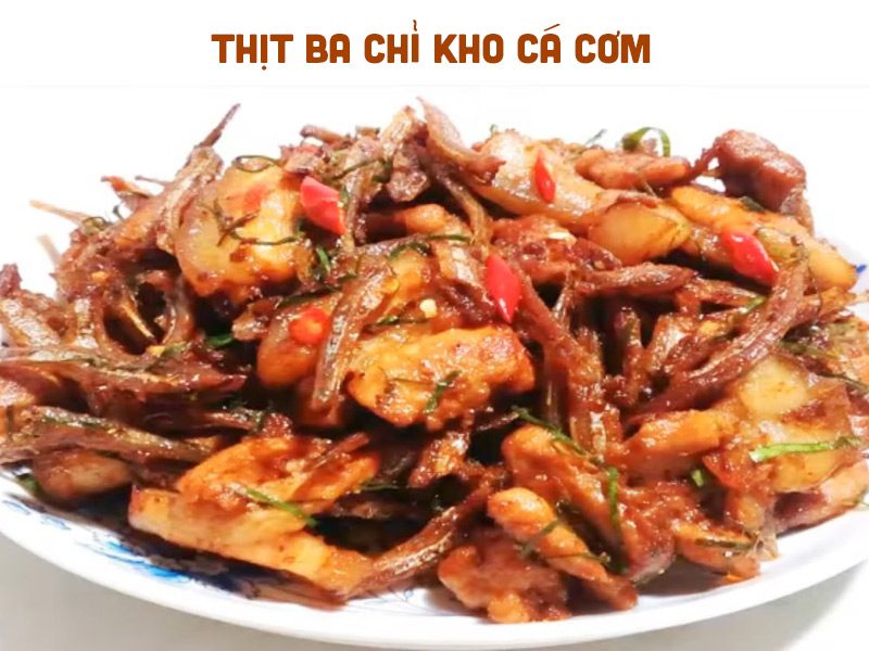 Thịt ba chỉ kho cá cơm