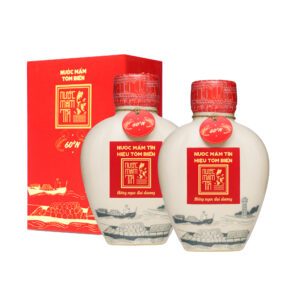 [Combo 2 bình gốm] Nước mắm Tĩn hiệu tôm biển truyền thống 60N đạm ngon hảo hạng 60N