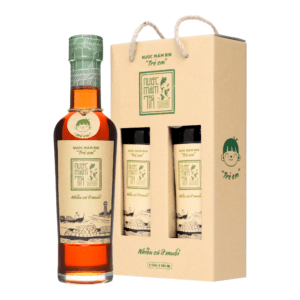 [Hộp 2 chai 250ml] Nước mắm Tĩn trẻ em cho bé ăn dặm 42N độ đạm nhiều cá ít muối kích thích vị giác