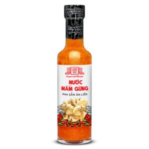 [Chai 300g] Nước mắm gừng pha sẵn Làng Chài Xưa cao cấp từ gừng tươi, tỏi, ớt xiêm tươi