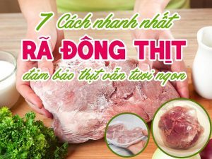 cách rã đông thịt nhanh nhất