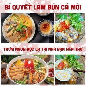 Bí quyết làm bún cá mòi ngon tại nhà