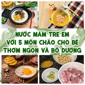 NƯỚC MẮM TRẺ EM VỚI 5 MÓN CHÁO CHO BÉ THƠM NGON VÀ BỔ DƯỠNG