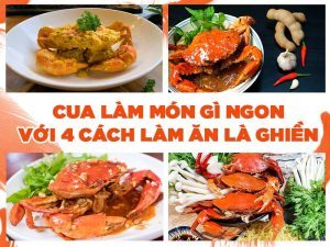 CUA LÀM MÓN GÌ NGON VỚI 4 CÁCH LÀM ĂN LÀ GHIỀN