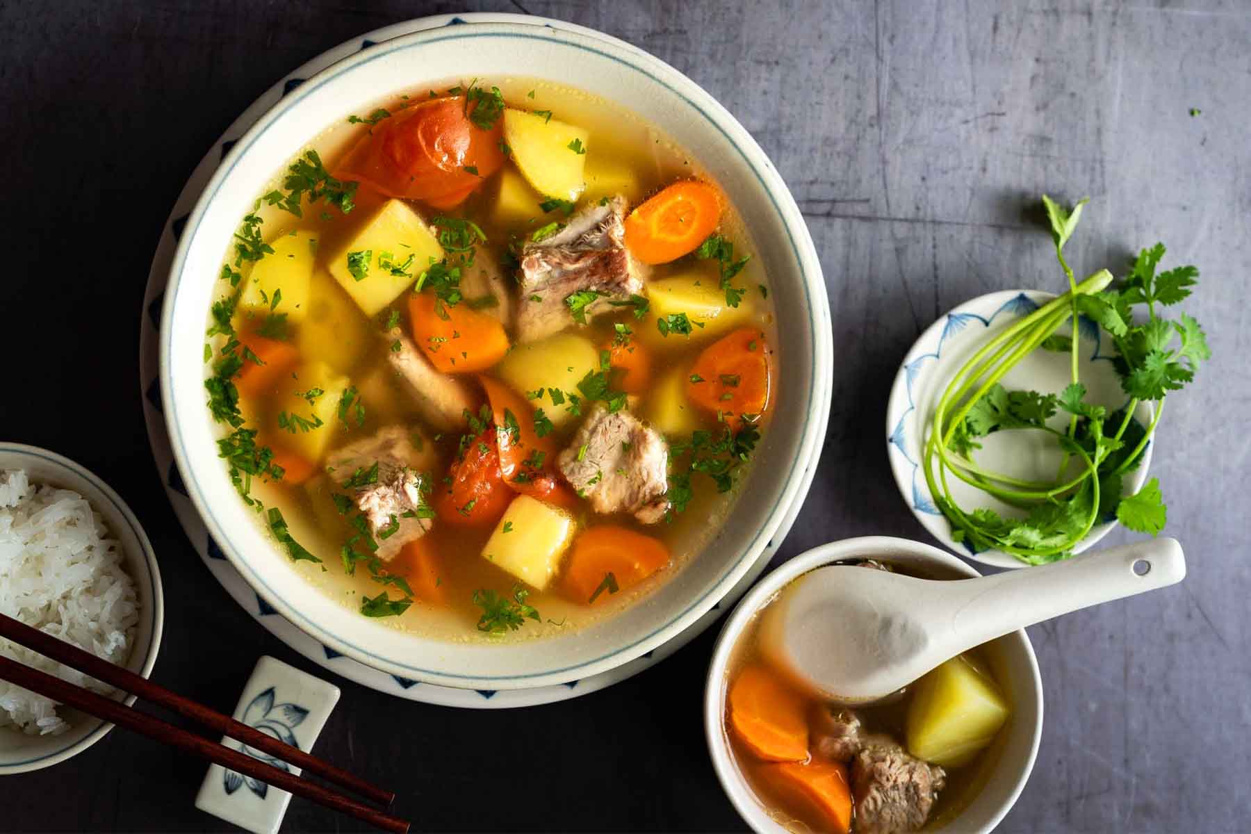 Món ăn ngon dễ làm rẻ tiền - Canh khoai tây