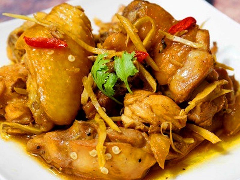 Món ngon ngày mưa - Gà kho gừng