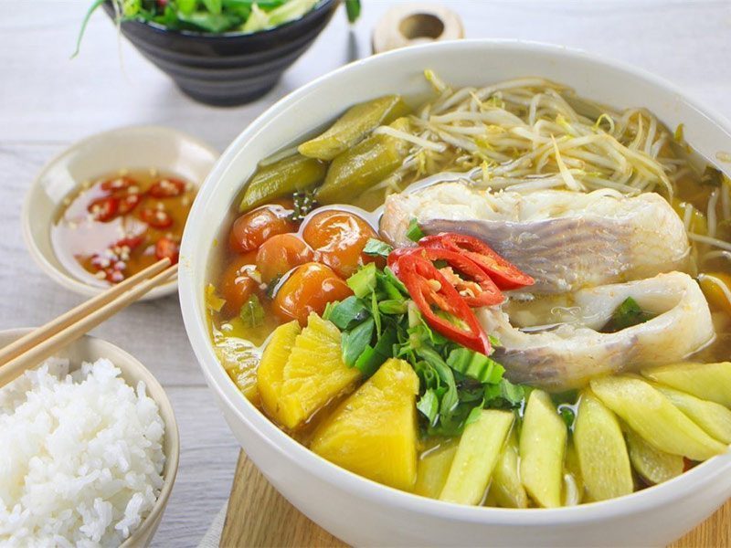 Món ngon từ cá diêu hồng canh chua