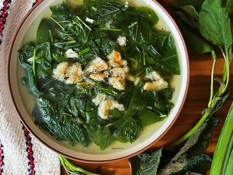 Món canh ngon - Canh rau dền thịt băm