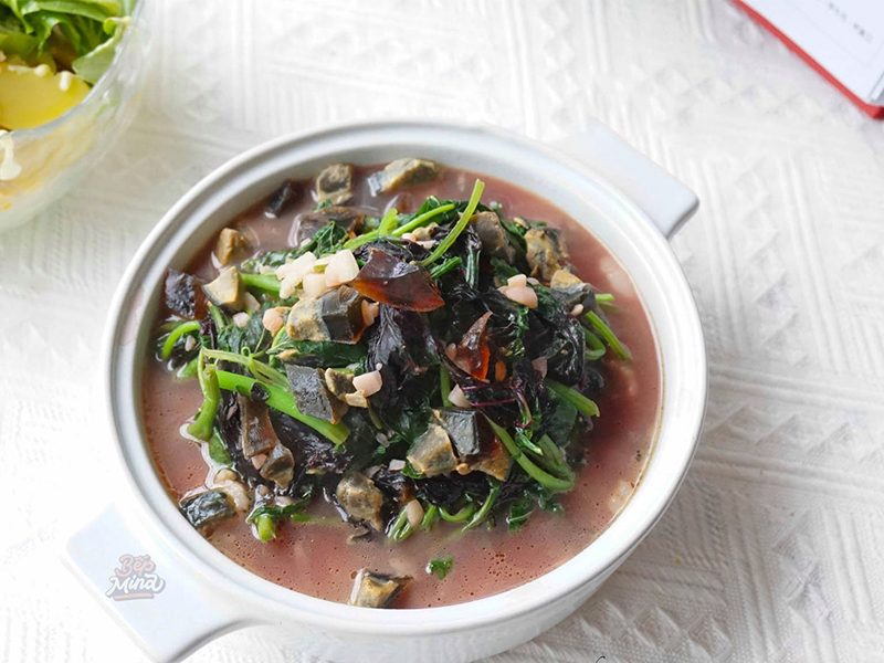 Món canh ngon - Canh rau dền thịt băm