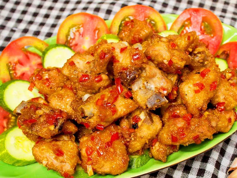 Cách làm Sườn chiên nước mắm