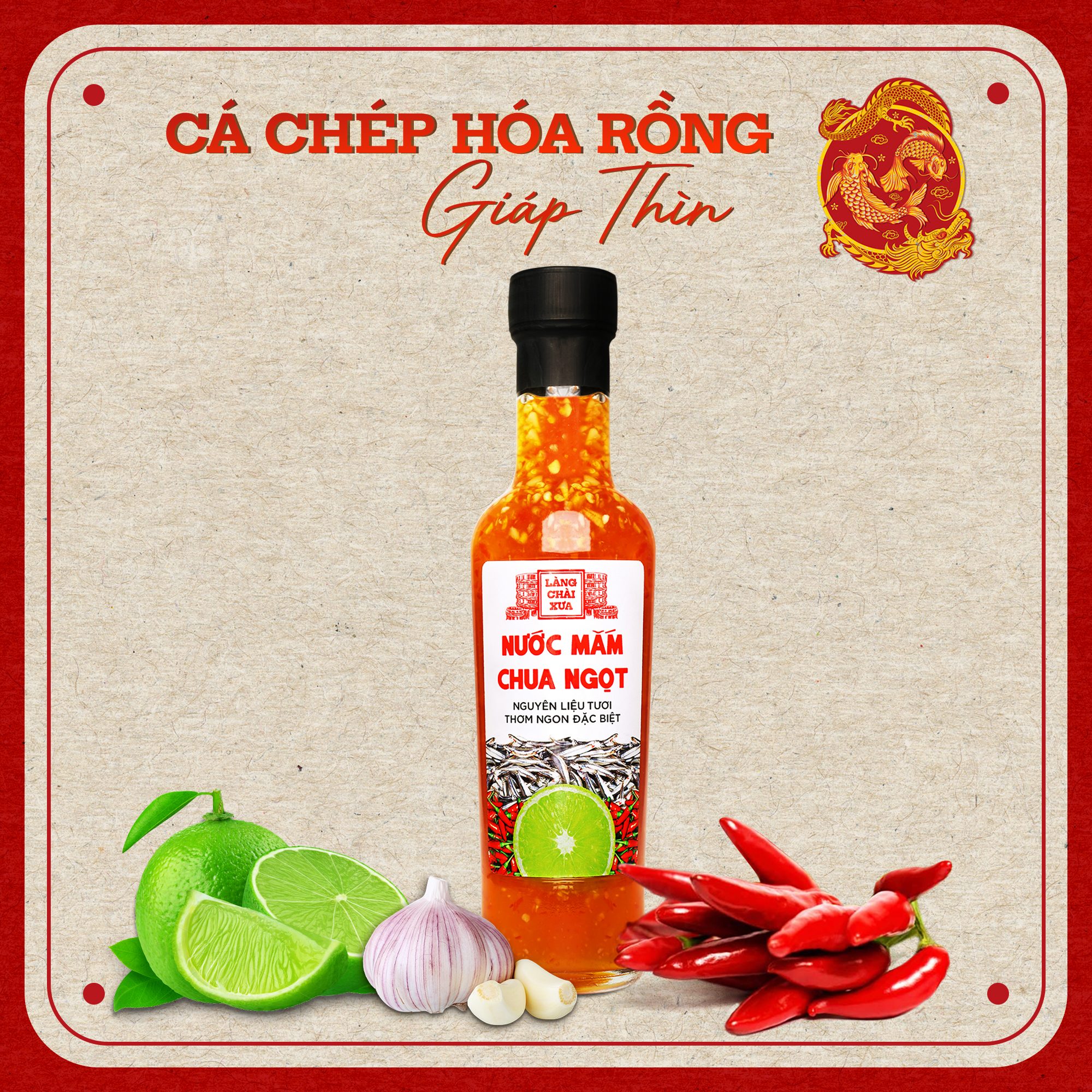 Nước mắm chua ngọt pha sẵn Làng Chài Xưa, Chấm thịt luộc ngon tuyệt