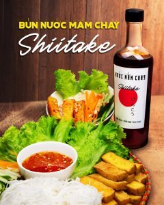 Nước mắm chay Shiitake cao cấp – Làng Chài Xưa