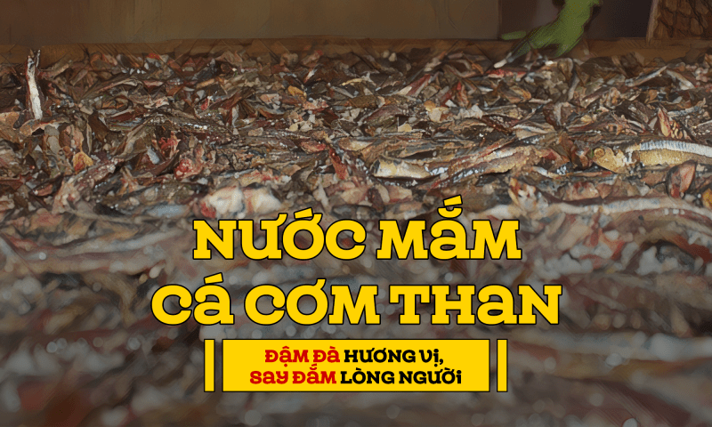 Nước mắm cá cơm than đậm đà hương vị, say đắm lòng người