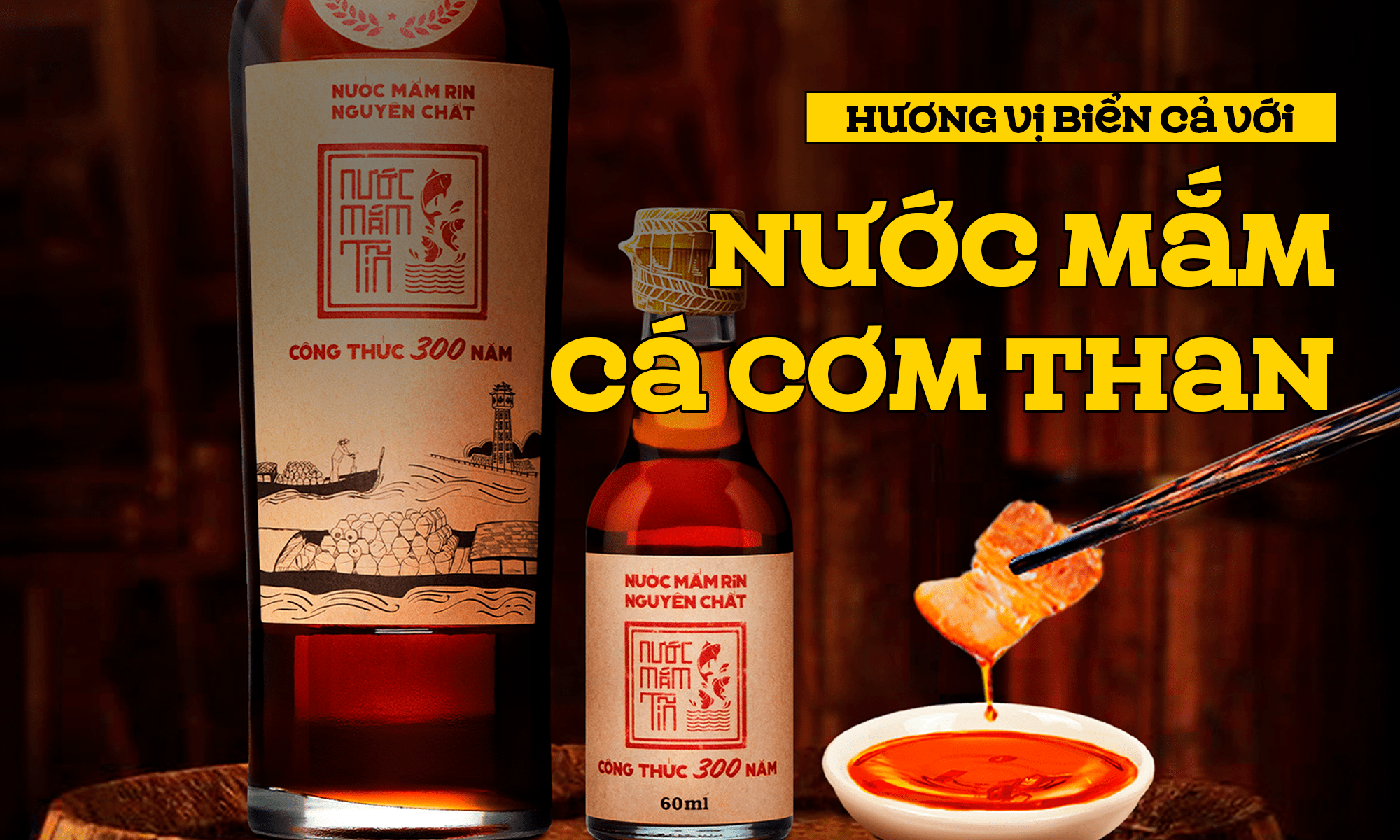 Hương vị biển cả với nước mắm cá cơm than