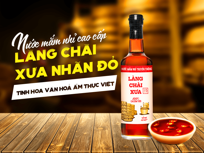 nước mắm nhỉ nhãn đỏ làng chài xưa