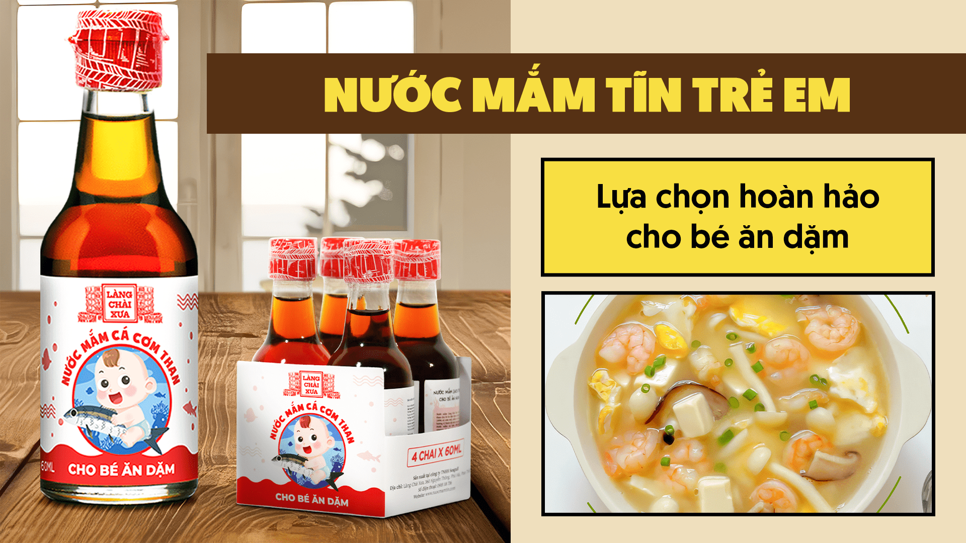 nước mắm tĩn cho trẻ em làng chài xưa