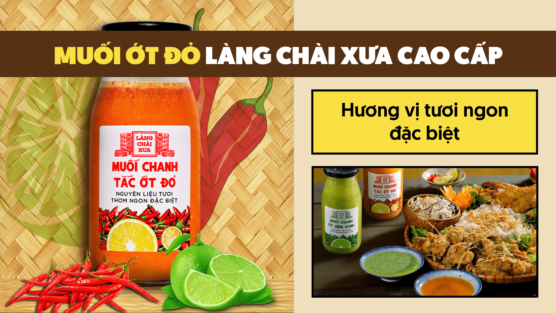 muối ớt đỏ làng chài xưa