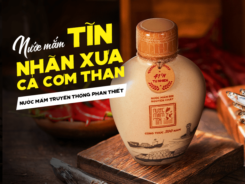 nước mắm tĩn nhãn xưa làng chài xưa