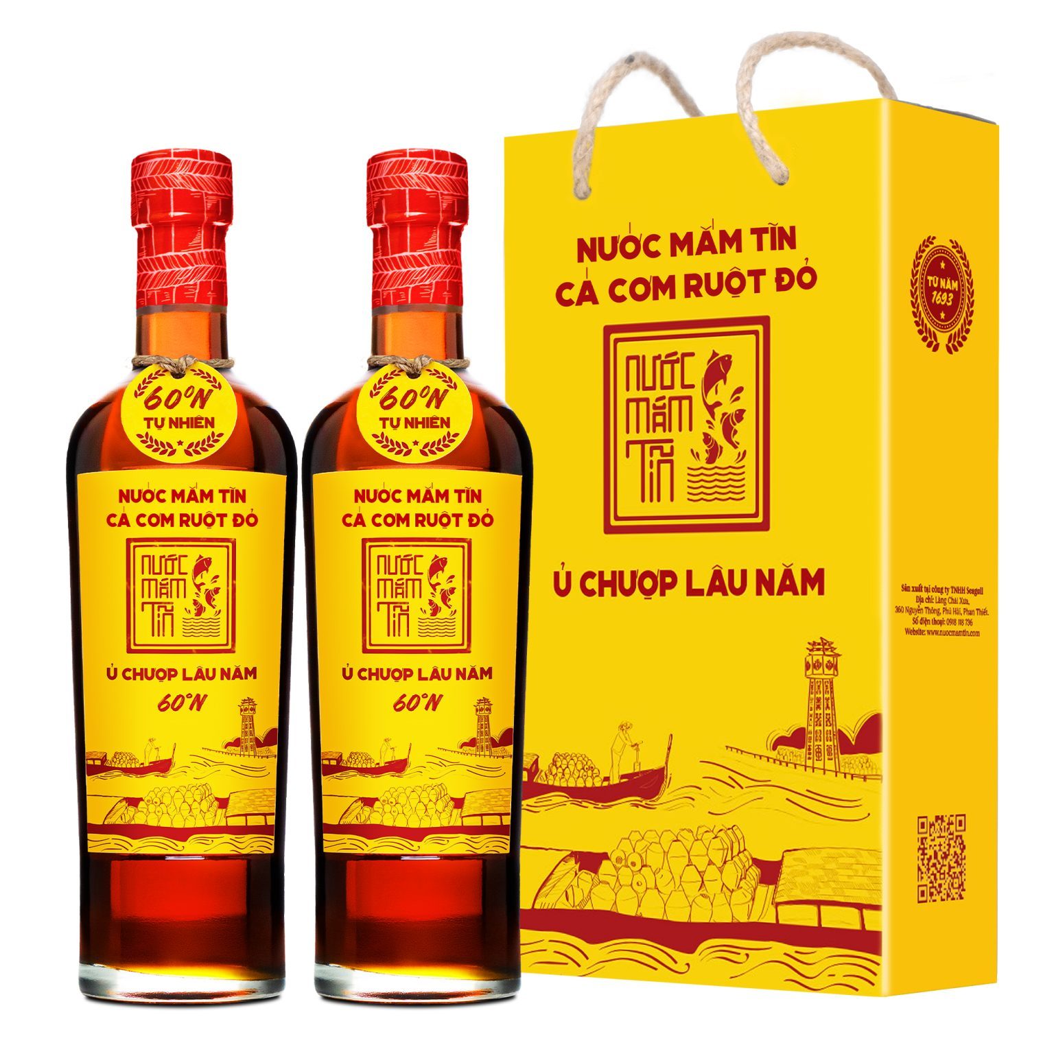Nước mắm tĩn cá cơm ruột đỏ