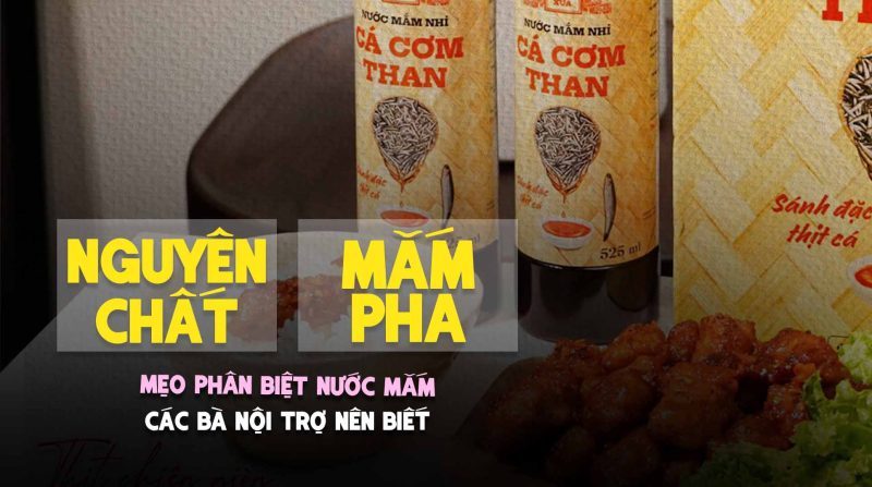 mẹo phân biệt nước mắm nguyên chất