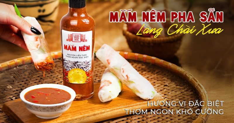 mắm nêm pha sẳn làng chài xưa