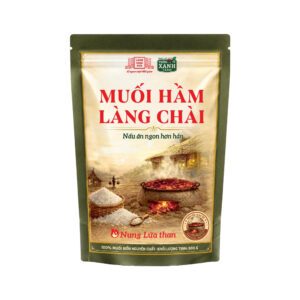 [TÚI ZIP 500G] Muối hầm Làng Chài Xưa Nấu Nung Lửa Than 100% Muối Biển Nguyên Chất